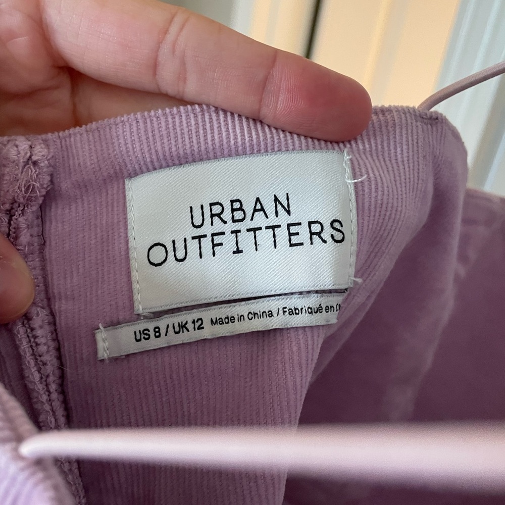 Urban Outfitters | Purple Corduroy Bodycon Dress sz 8 - Picture 7 of 8